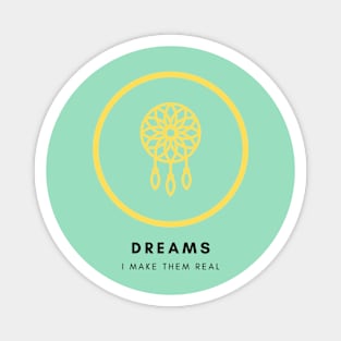 Dreamcatcher Yellow Magnet